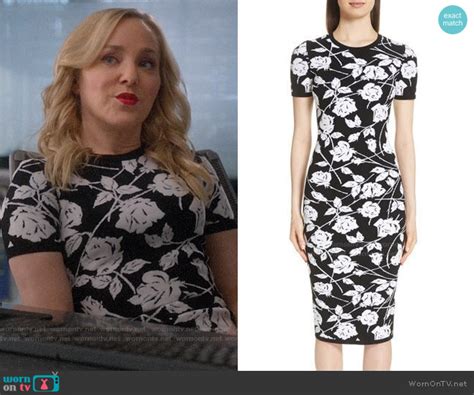 michael kors rose jacquard dress worn on tv|Michael Kors.